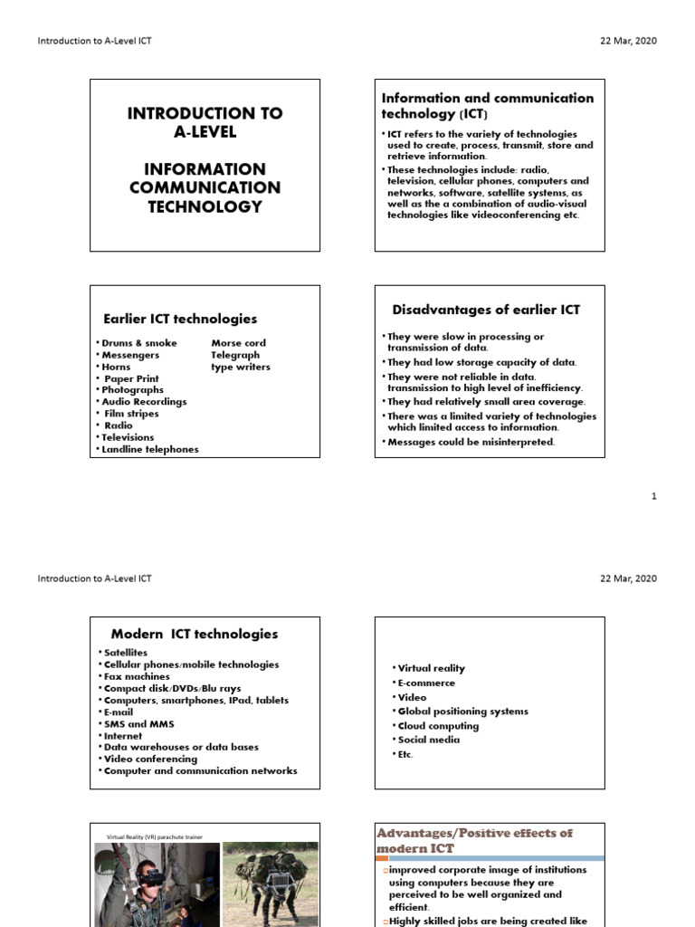 A-Level ICT Overview and Insights | PDF | Byte | Personal Computers