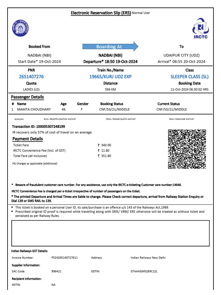 Train ticket | PDF | Identity Document