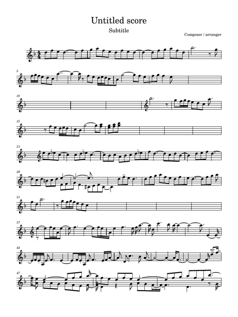 Composer and Arranger Score Overview | PDF