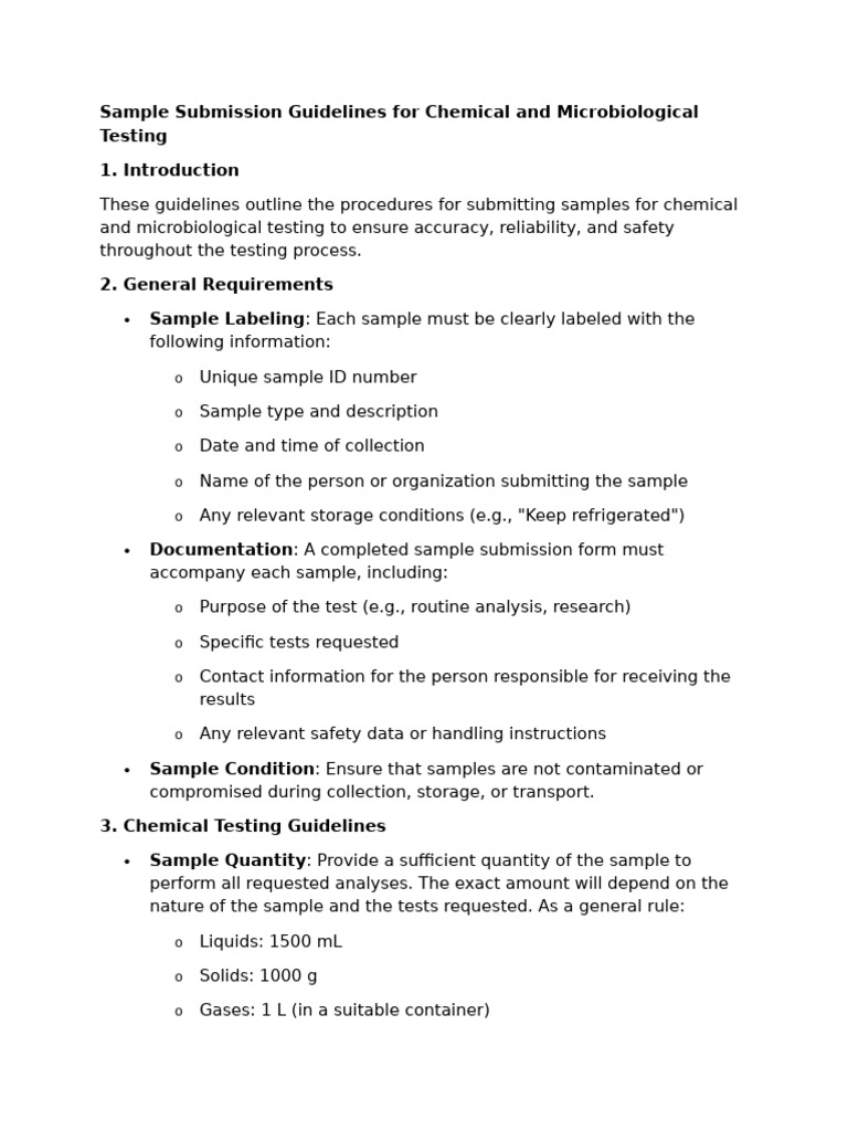 Chemical and Microbiological Testing Guidelines | PDF | Ice | Refrigeration