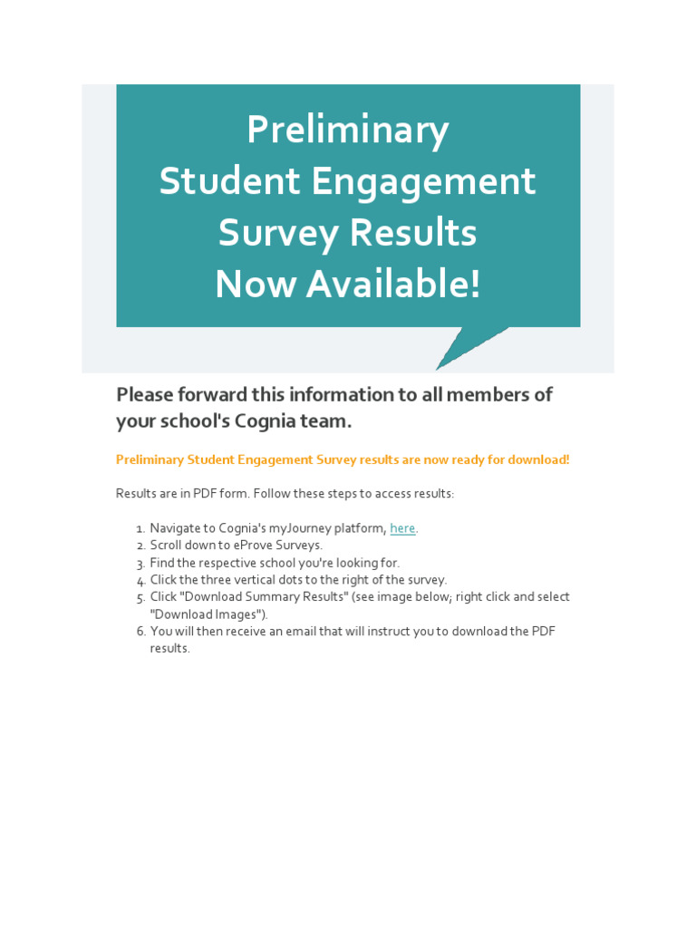 12.19.2019 Student Engagement Survey Results Now Available | PDF