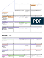 Calendario de la ICDC en Espinosa para el 2012