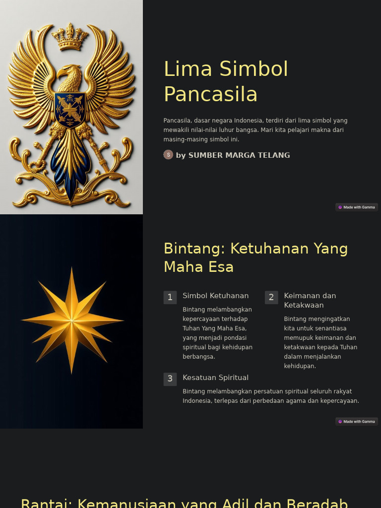 Lima Simbol Pancasila dan Maknanya | PDF | Agama & Spiritualitas