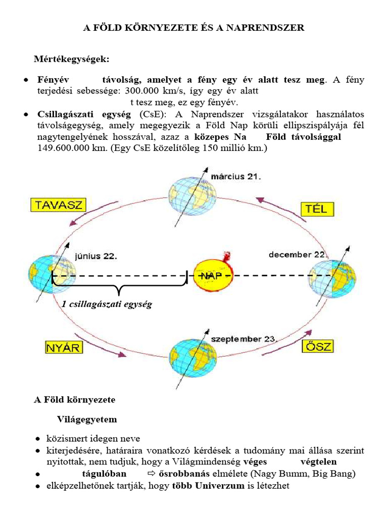 Naprendszer | PDF