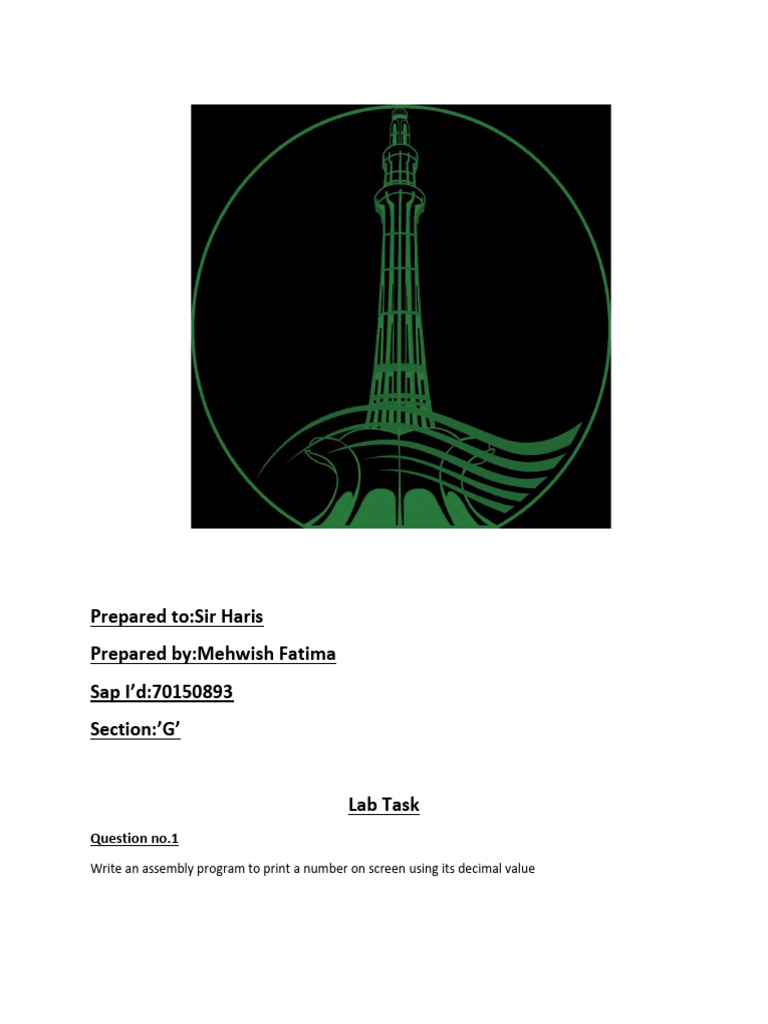 2lab Fatima | PDF