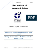 Indian Institute of Management, Indore: Project Report Submission
