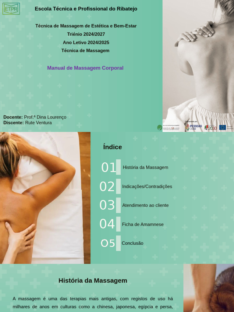 Rute Ventura - Massagem Corporal | PDF | Massagem | Gravidez