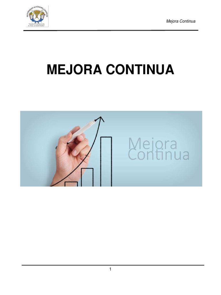 Mejora Continua | PDF | Calidad (comercial) | Producción y fabricación