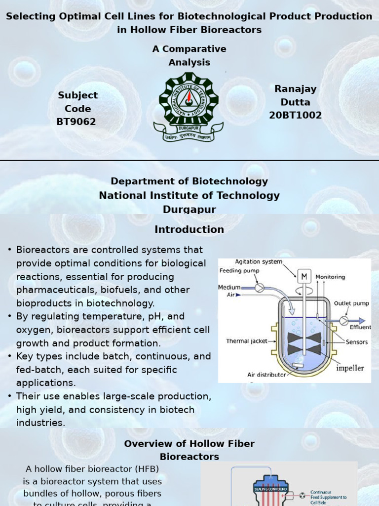 Selecting Optimal Cell Lines For Biotechnological Product Production in ...