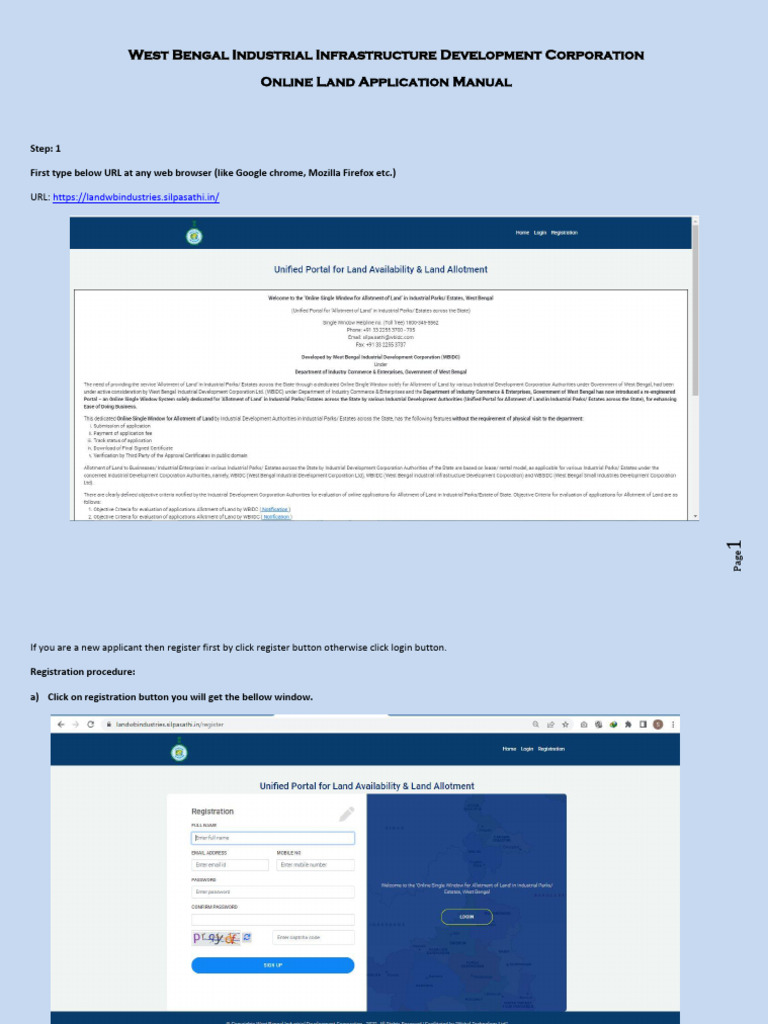 Online Land Application Guide | PDF | Lease | Password