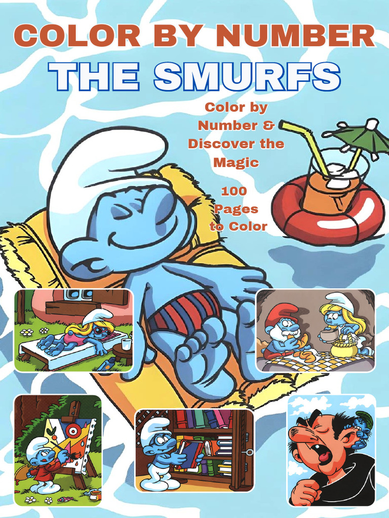 Smurfs Color by Number Book | PDF