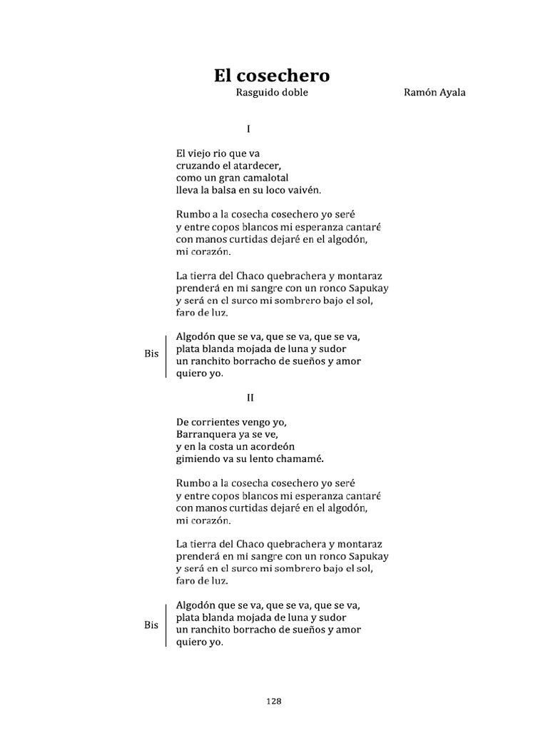 El Cosechero Word | PDF