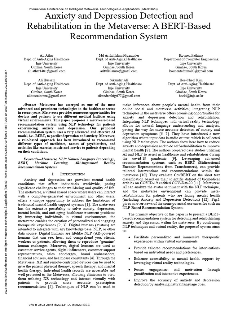 Anxiety - and - Depression - Detection - and - Rehabilitation - in ...