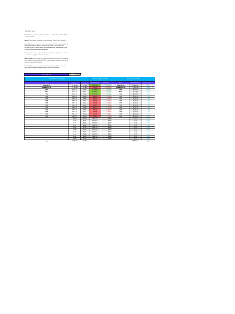 Guia de Rebalanceamento de Criptoativos | PDF | Bitcoin | Informática