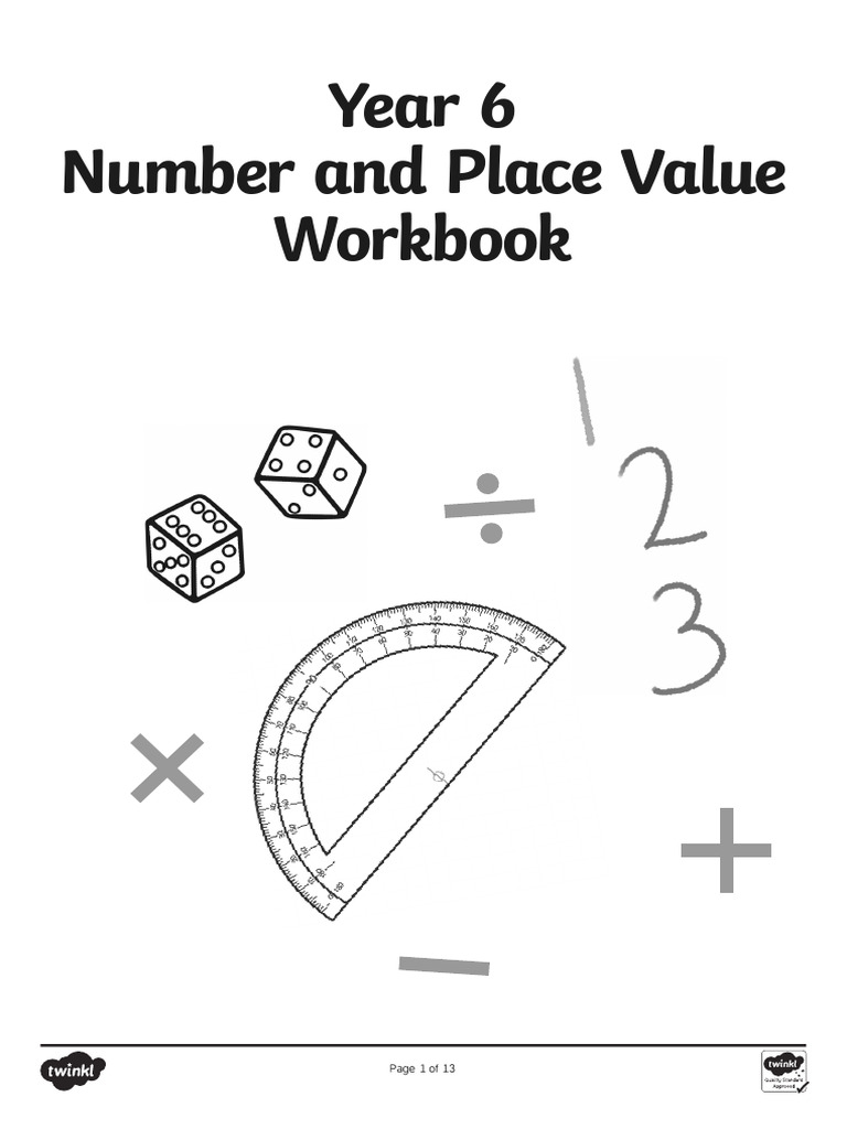 Year 6 Maths: Number & Place Value Workbook | PDF | Cost Of Living ...
