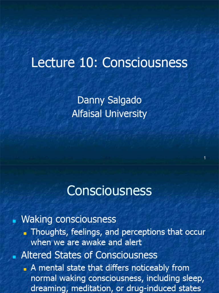 Altered States of Consciousness Explained | PDF | Sleep | Rapid Eye ...