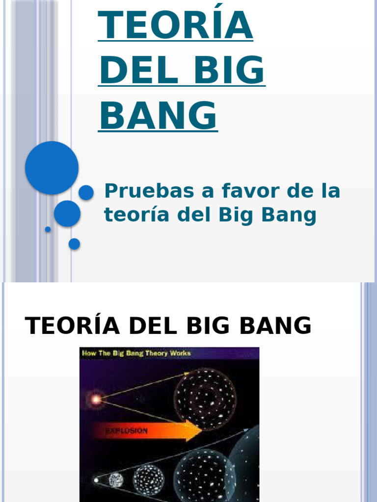Teoría Del Big Bang | PDF | Universo | Big Bang