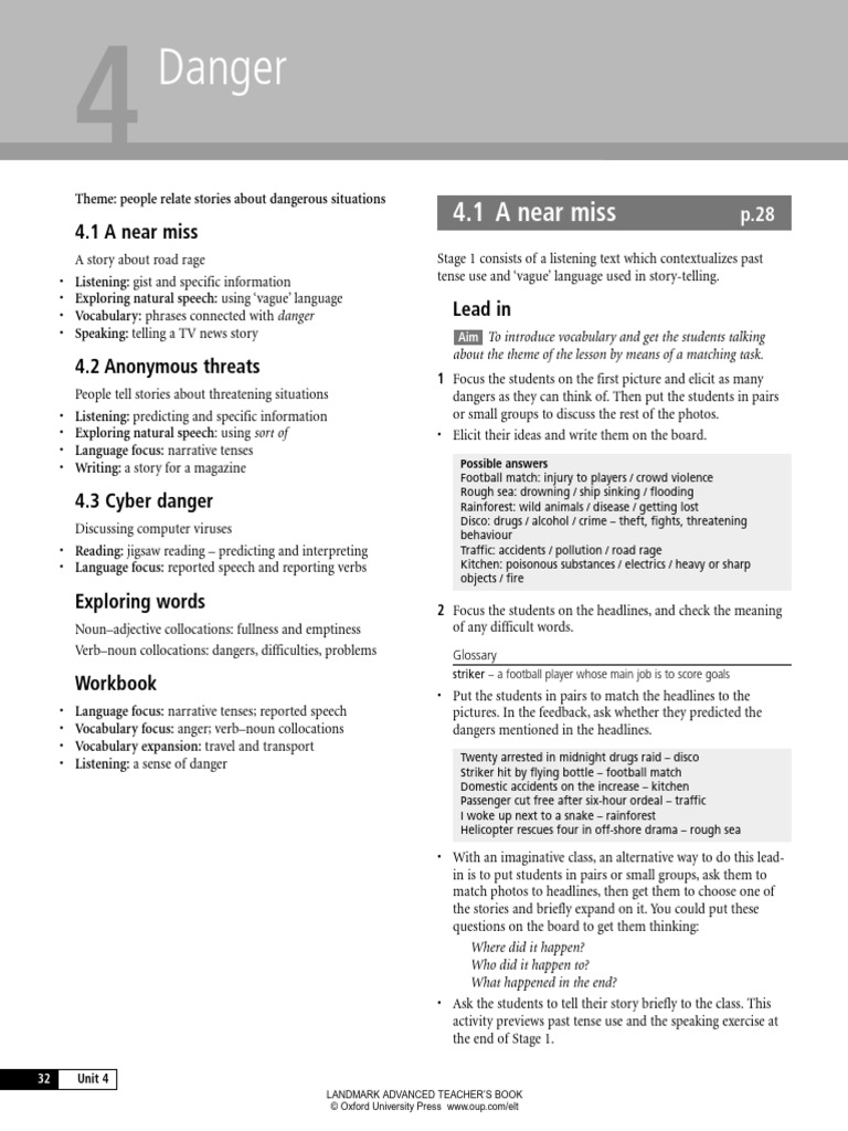Landmark Adv Teacher | PDF | English Language | Speech