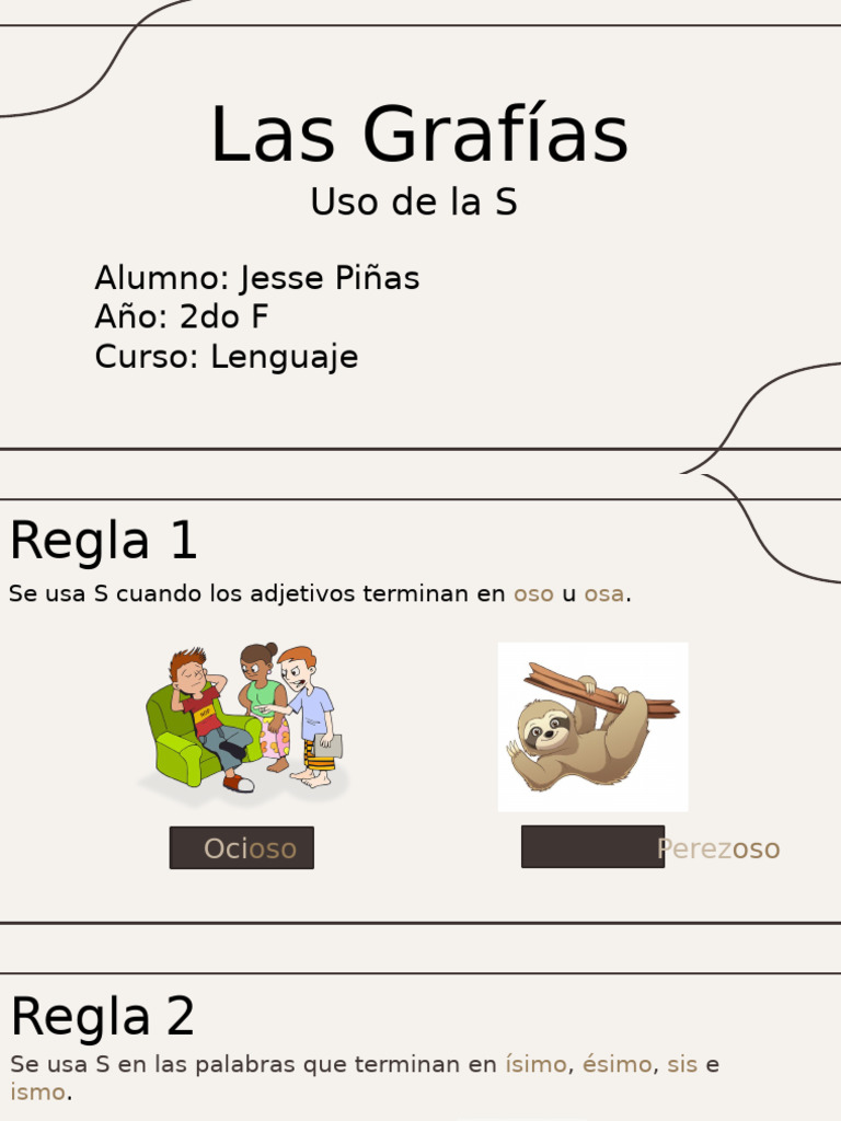 Uso de La S | PDF