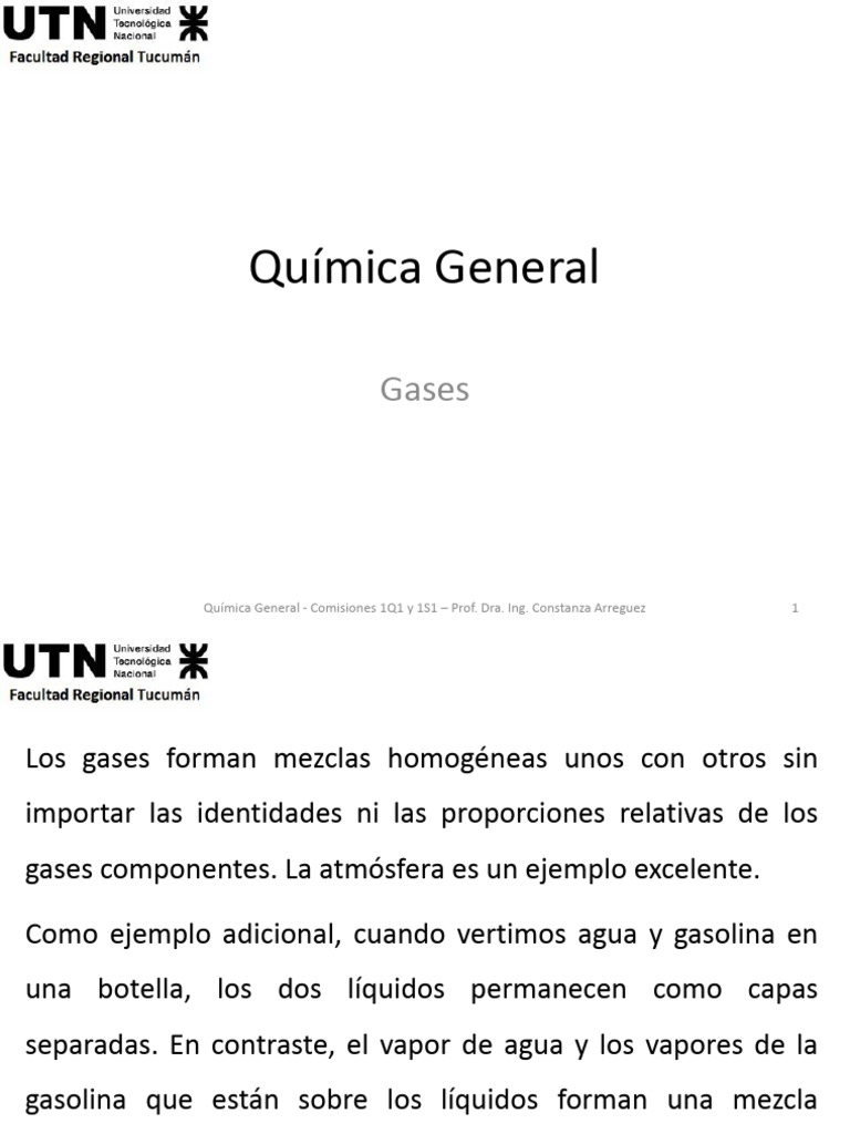Propiedades y leyes de los gases | PDF | Gases | Mole (Unidad)