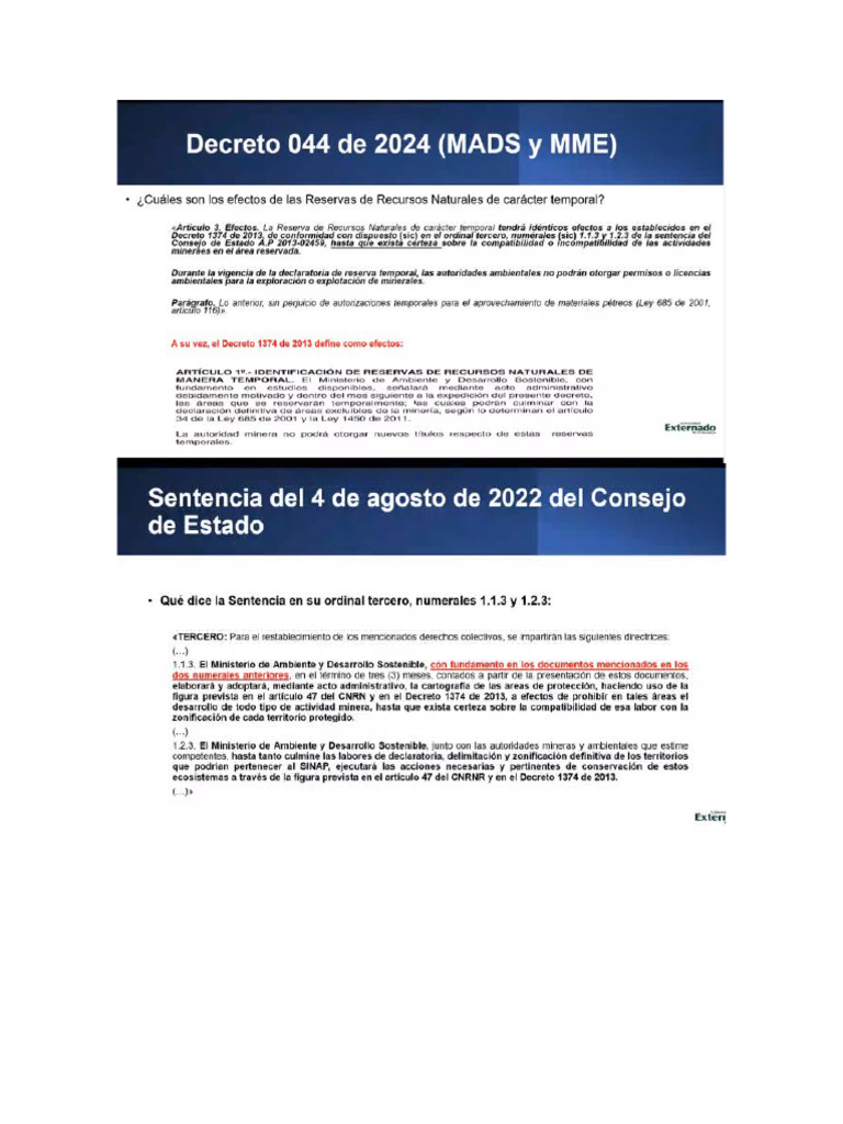 Webinar Decreto 044 - 2024 | PDF