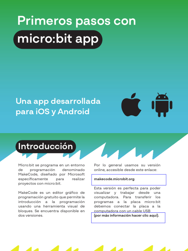 App micro:bit para iOS y Android | PDF | Aplicación movil | Tableta