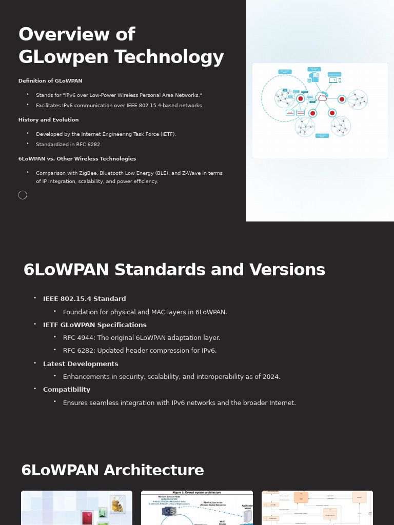 6LoWPAN Technology | PDF | Computer Network | Network Topology