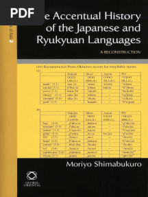 Shimabukuro, Moriyo - The Accentual History of The Japanese and Ryukyuan Languages A Reconstruction