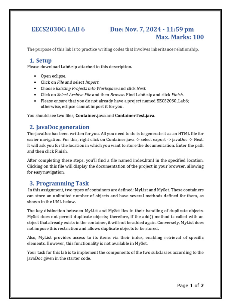 Lab6C CLO5 | PDF | Java (Programming Language) | Zip (File Format)