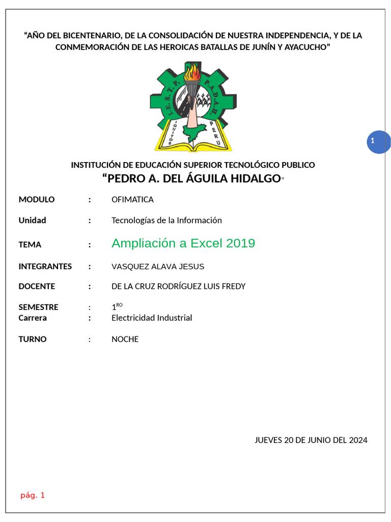 Trabajo Ofimatica EXCEL | PDF | Microsoft Excel | Traducciones