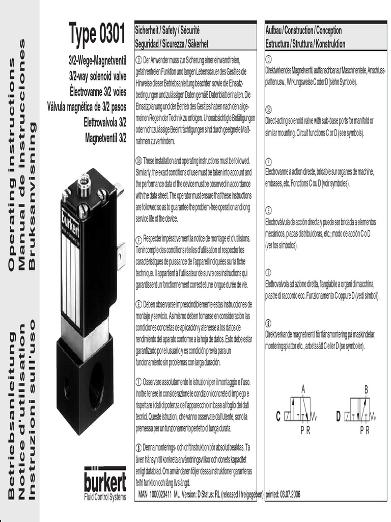 Burkert 0301 | PDF