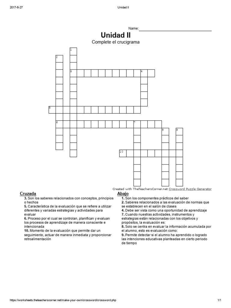 crucigrama-unidad-ii-pdf-evaluaci-n-cognici-n