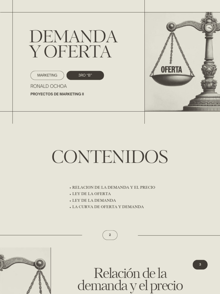 Ley de Oferta y Demanda en Marketing | PDF | Oferta (economía) | Oferta ...