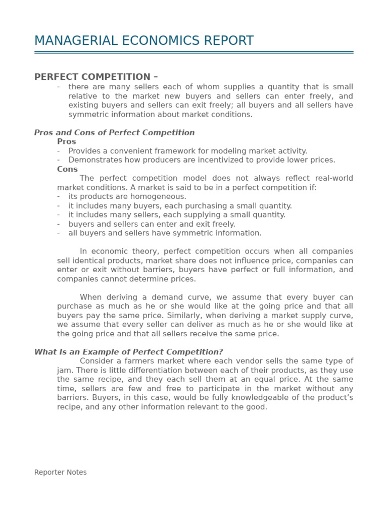 Understanding Perfect Competition | PDF | Monopoly | Profit (Economics)