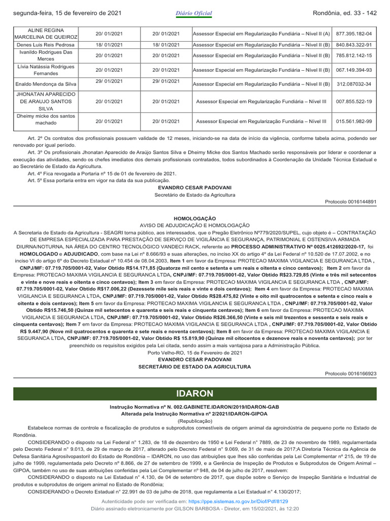 Diof in 002 de 2019 Alterada Na Íntegra | PDF | Leite | Embalagem e ...