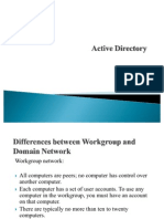 Workgroup vs Domain Network