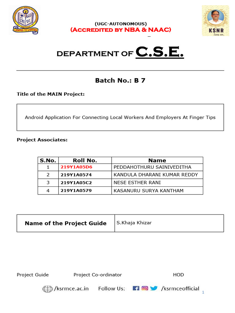 B7 Project | PDF | Android (Operating System) | Mobile App