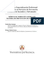 Módulo II. Normativa Básica en Materia de Prevención de Incendios