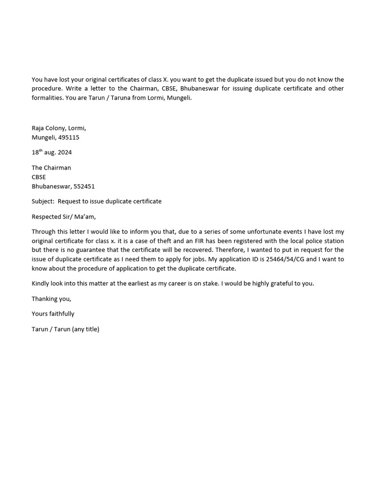 formal letters | PDF