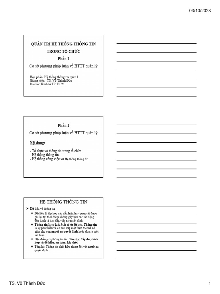 Quan Tri He Thong Thong Tin Phan I M | PDF