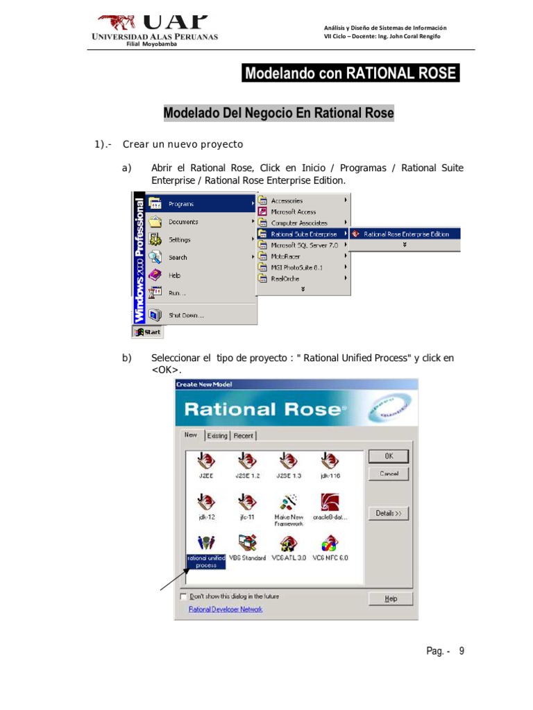 Descarga y Uso de Rational Rose | PDF | Software del sistema | Software