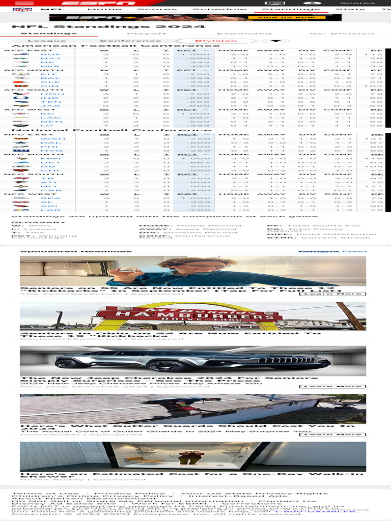nfl-standings-2024-season-espn-pdf-national-football-league-teams-american-football-leagues