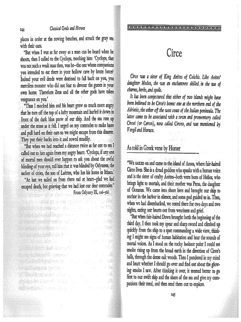 Circe | PDF