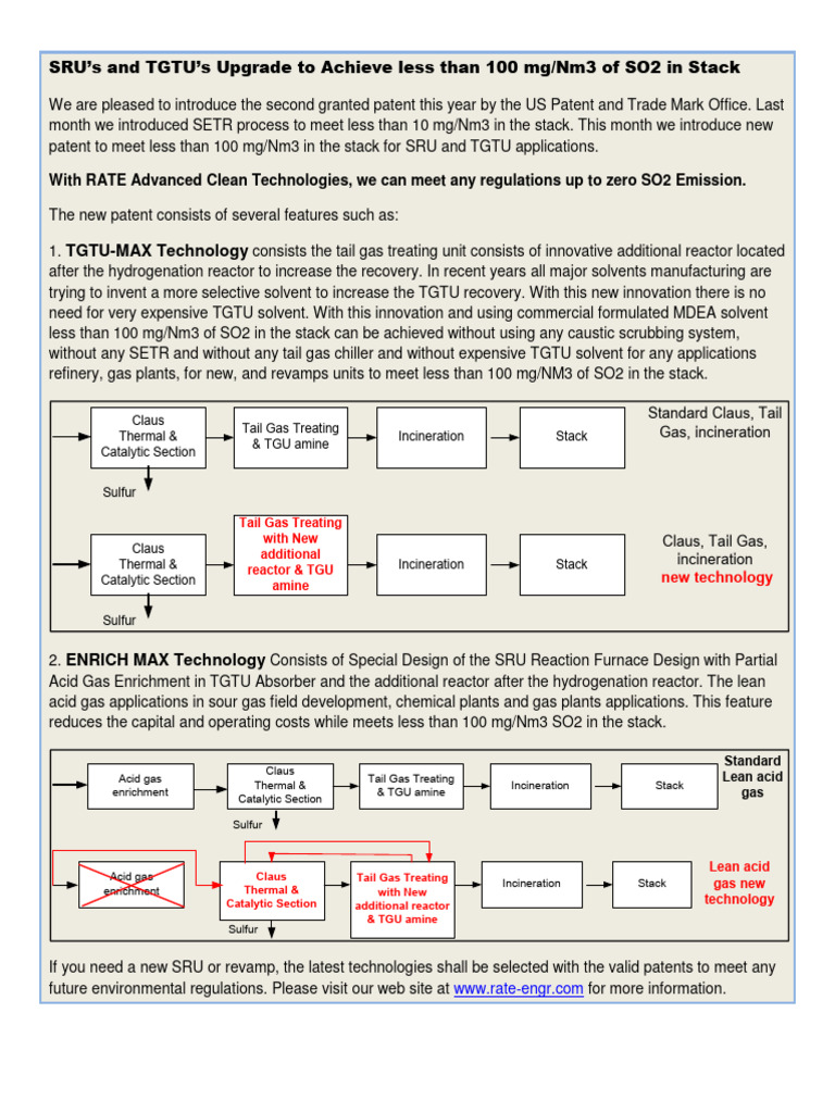 SRU S and TGTU S Upgrade 1599645695 | PDF | Sulfur Dioxide | Incineration
