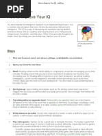 Download How to Improve Your IQ - WikiHow by Madhu Reddy SN79023009 doc pdf