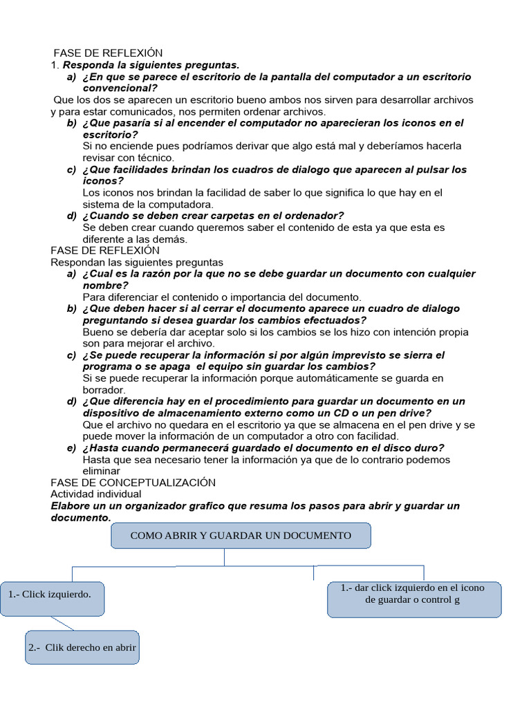 Reflexiones sobre el uso del computador | PDF | Archivo de computadora ...