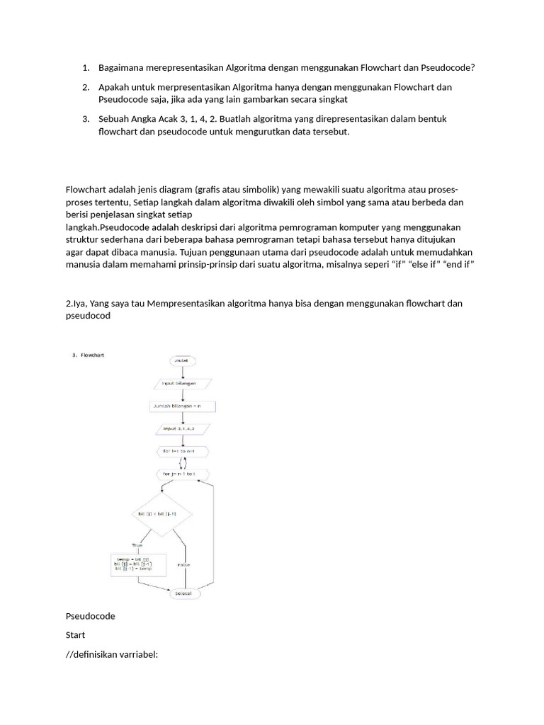 Bagaimana Merepresentasikan Algoritma Dengan Menggunakan Flowchart Dan ...