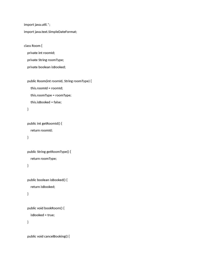 Hotel Room Booking Management System | PDF | Computer Programming ...