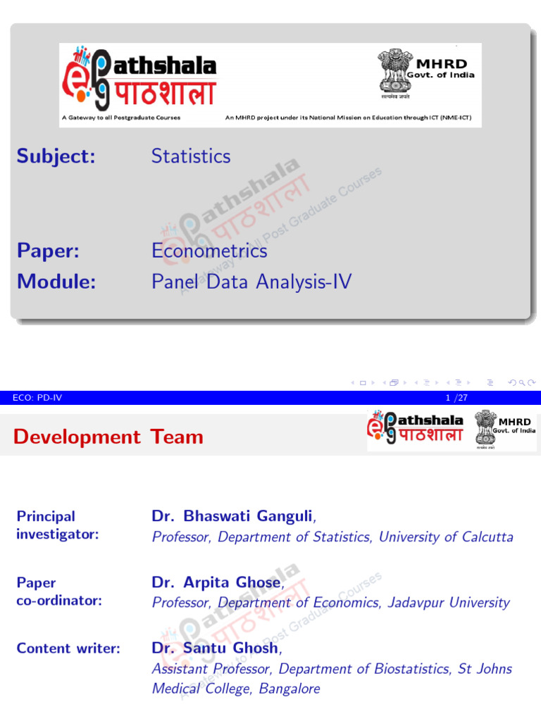 Panel Data Analysis Techniques Explained | PDF | Ordinary Least Squares ...