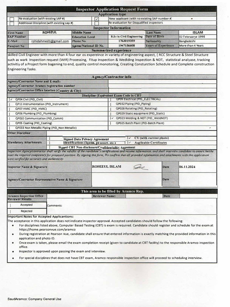 Civil Engineer Application Guide | PDF